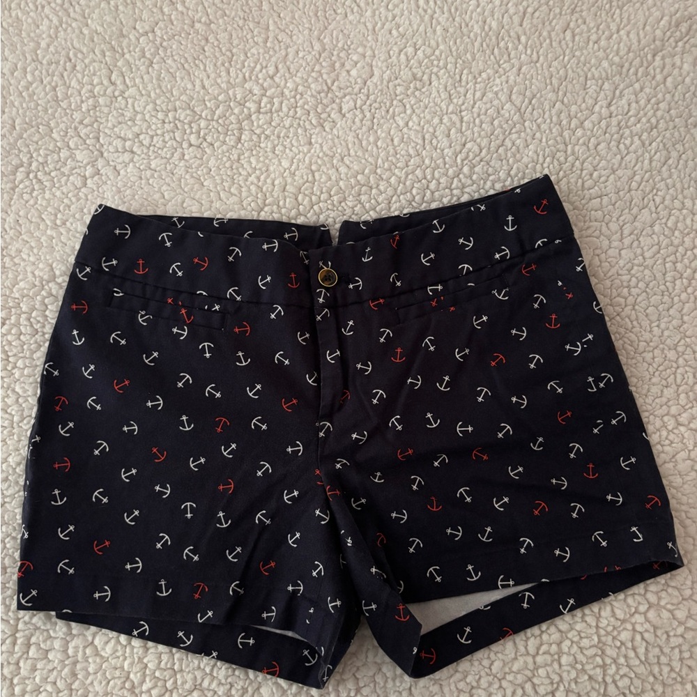 Banana Republic Navy Anchor Print Shorts